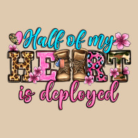 Half Of My Haert Is Deployed Olivia Heavyweight Sweatshirt | Teevron