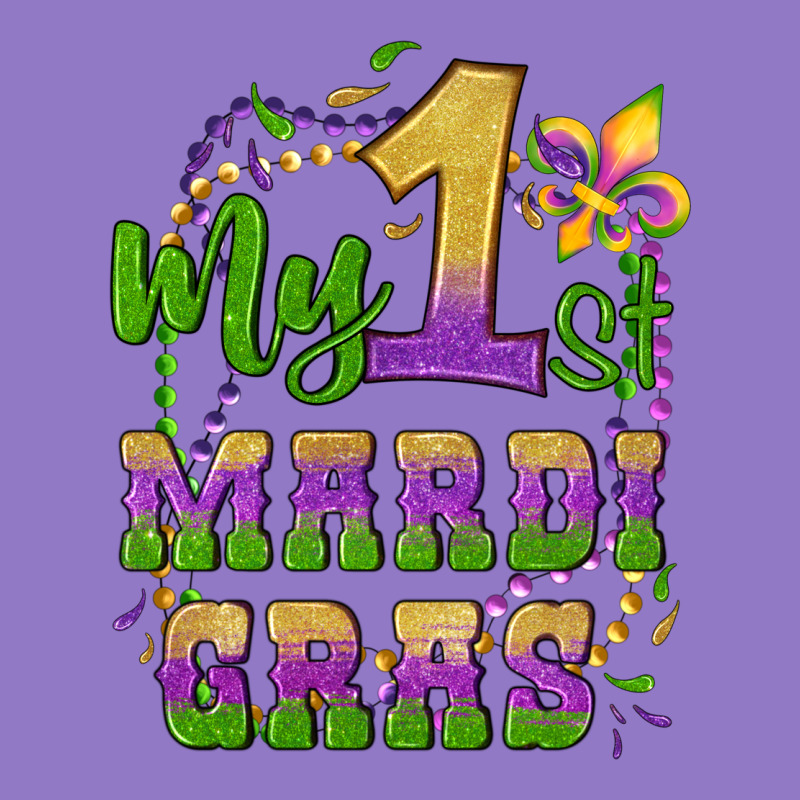 My First Mardi Gras Glitter Fleur De Lis Urban Hoodie by Artiststas | Teevron