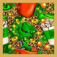 Coffee Cups St. Patrick's Day With Leopard Seamless Pattern Bbs Premium Hoodie | Teevron