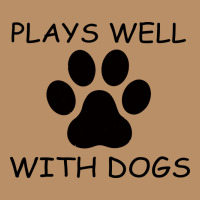 Plays Well With Dogs Vintage Hoodie | Teevron