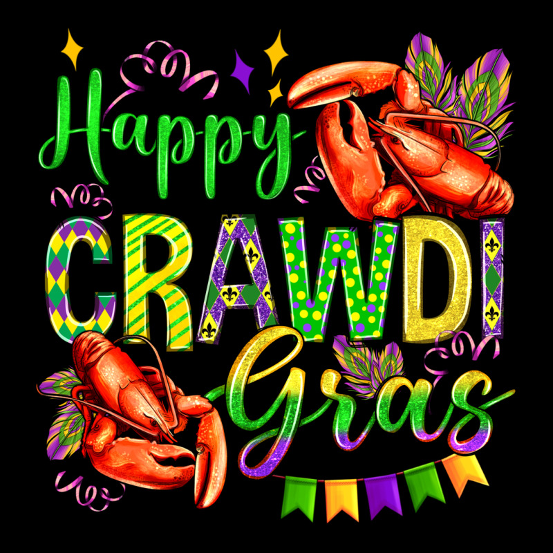 Happy Crawdi Gras Olivia Heavyweight Sweatshirt by OliviaCreatesArt | Teevron