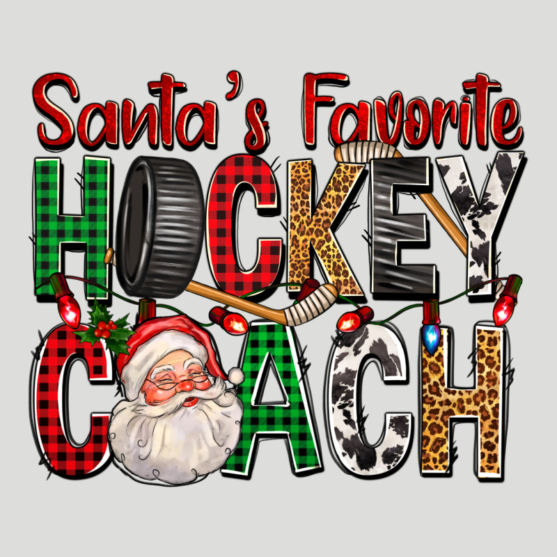 Santa's Favorite Hockey Coach For Christmas Zipper Hoodie by FaDigitalArtStudio | Teevron