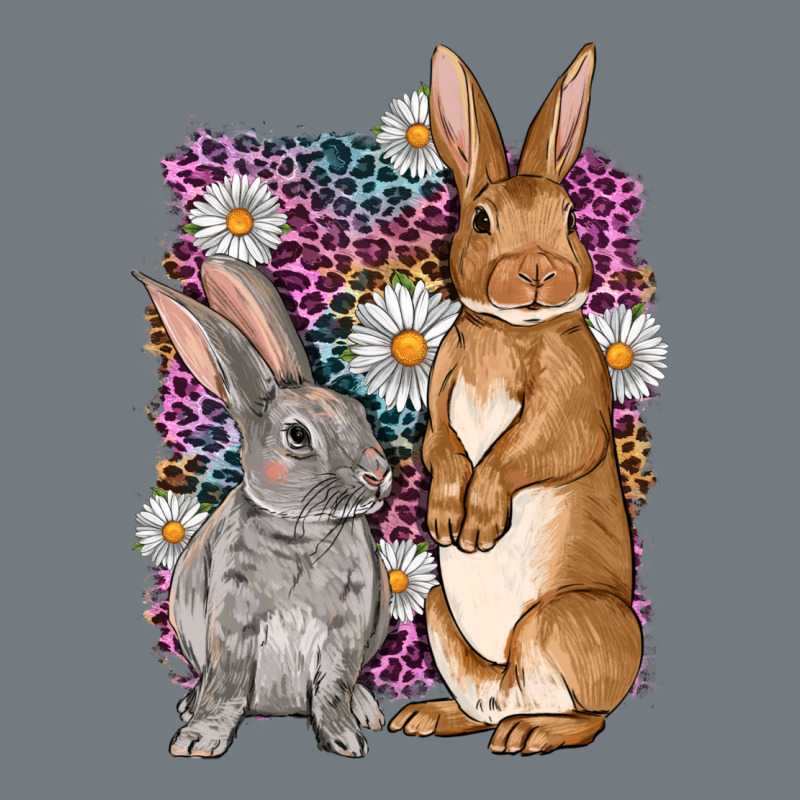 Bunnys Easter With Leopard Background Heavyweight Sweatshirt by OliviaCreatesArt | Teevron