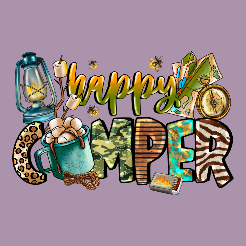 Happy Camper Heavyweight Hoodie by CowhideDigitalArt | Teevron