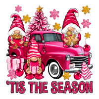 Tis' The Season Pink Christmas Gnomes Truck Premium Tee | Teevron