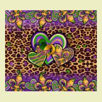 Mardi Gras Fleur De Lis Hearts Leopard Glitter Urban Hoodie | Teevron