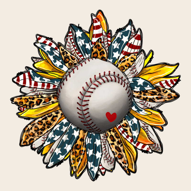 Baseball Sunflower Premium Sweatshirt by CowhideDigitalArt | Teevron