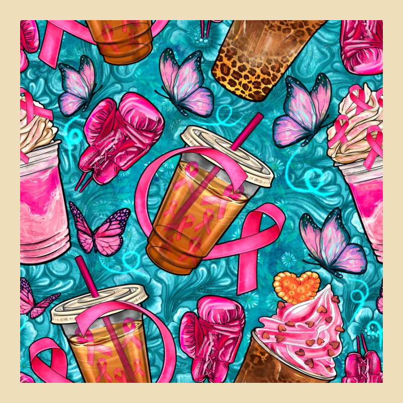 Breast Cancer Coffee Cups With Butterfly Seamless Pattern Bbs Premium Hoodie by BundleAndBundleShop | Teevron