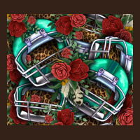Floral American Football  Helmet Heavy Core Tee | Teevron