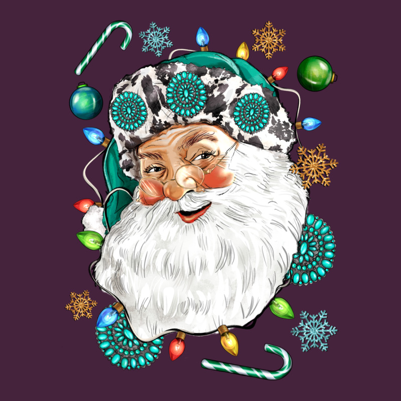 Western Santa Christmas Premium Tee by NancyCooperArtShop | Teevron