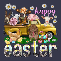 Happy Easter Truck With Farm Animals Easter Day Long Sleeve Tee | Teevron