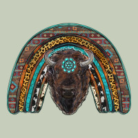 Western Rainbow With Bison Ladies Tee | Teevron