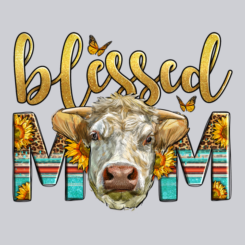Western Blessed Mom Charolais Bull Classic Tee by LillyAllenDesigns | Teevron