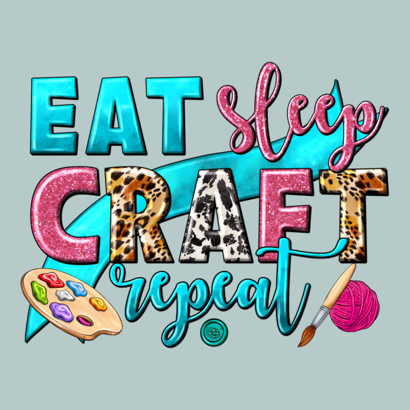Eat Sleep Craft Repeat Heavy Core Tee by NancyCooperArtShop | Teevron