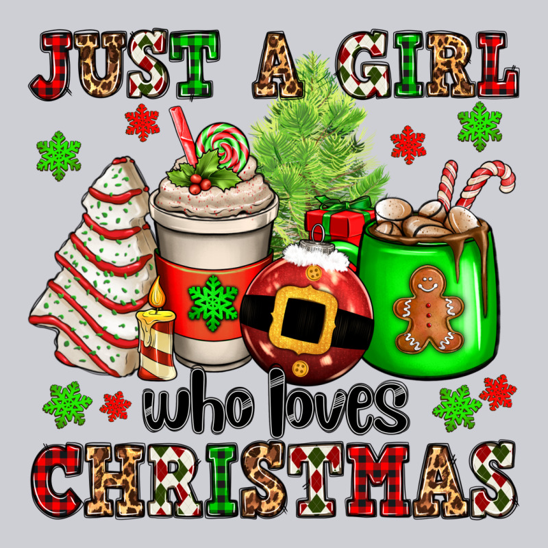 Just A Girl Who Loves Christmas Heavyweight Sweatshirt by OliviaCreatesArt | Teevron