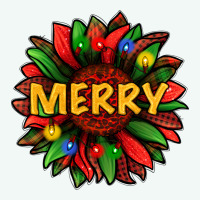 Merry Christmas With Light Sunflower Bbs Premium Hoodie | Teevron