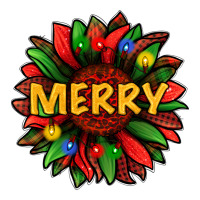 merry christmas with light sunflower bbs | Teevron