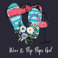 Wine Flip Flops Girl Vintage Tee | Teevron