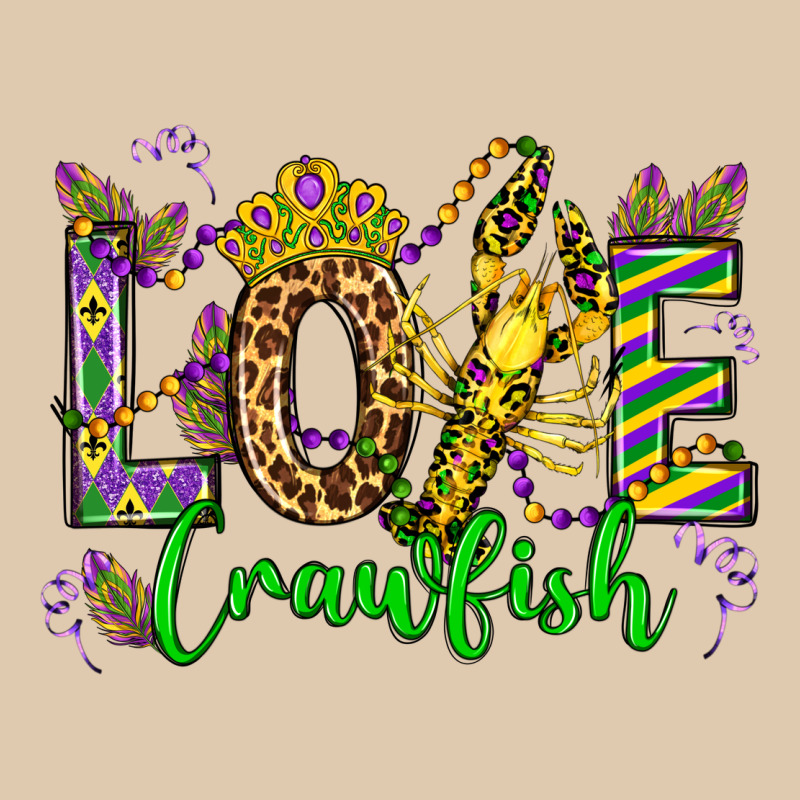 Love Crawfish Mardi Gras Olivia Heavyweight Sweatshirt by OliviaCreatesArt | Teevron