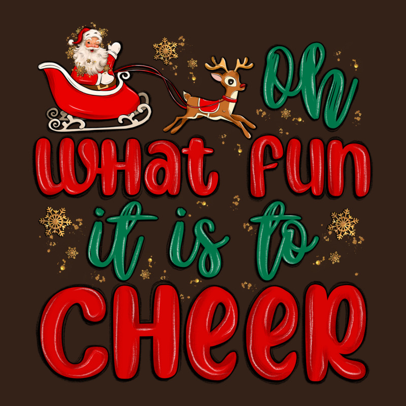 Oh What Fun It Is To Cheer Heavy Core Tee by MaliasSmallBusiness | Teevron