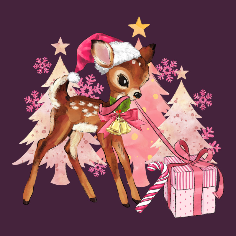 Reindeer Pink Christmas Premium Tee by MaliasSmallBusiness | Teevron