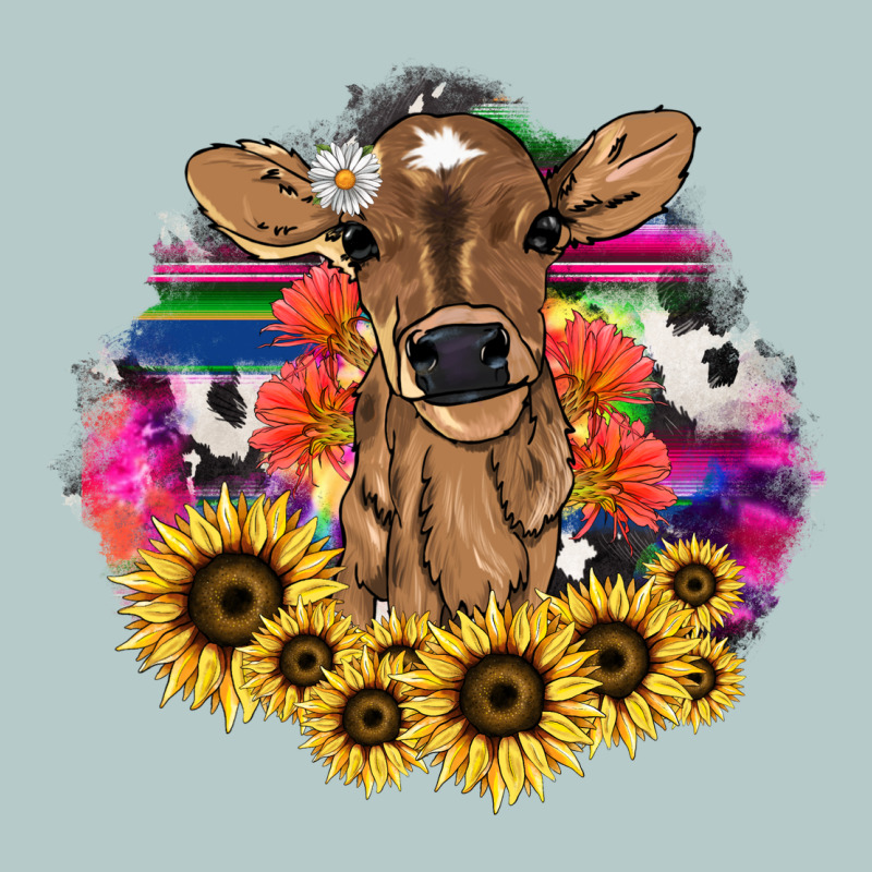 Baby Cow Flower Heavy Core Tee by NancyCooperArtShop | Teevron