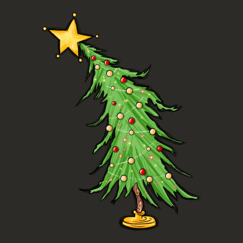 Trendy Christmas Tree Heavy Core Tee by MaliasSmallBusiness | Teevron