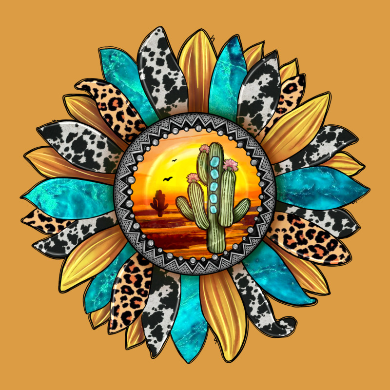 Sunset Sunflower Urban Heavy Tee by JahusDesignShop | Teevron