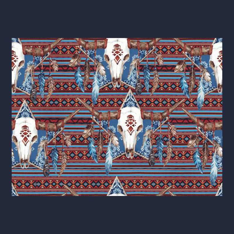 Bull Skull Pattern Premium Sweatshirt by CowhideDigitalArt | Teevron