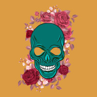 Skull With Flowers Urban Heavy Tee | Teevron