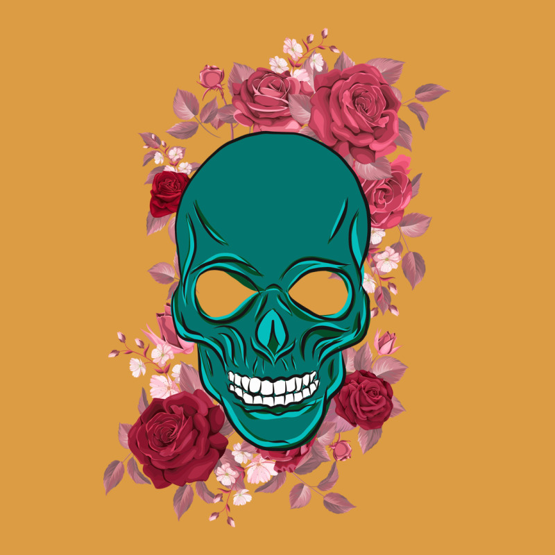 Skull With Flowers Urban Heavy Tee by Bettercallsaul | Teevron