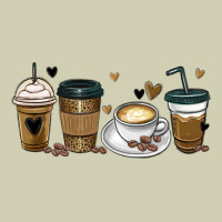 Coffee Latte Coffee Cups Heavy Core Tee | Teevron