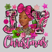Pink Christmas Joy Black Woman Premium Tee | Teevron