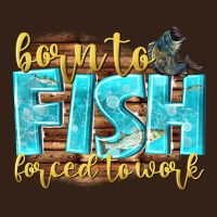Born To Fish Forced To Work Heavy Core Tee | Teevron