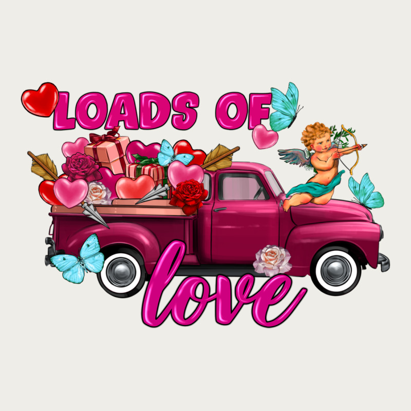Loads Of Love Valentine's Day Truck Zipper Hoodie by FaDigitalArtStudio | Teevron