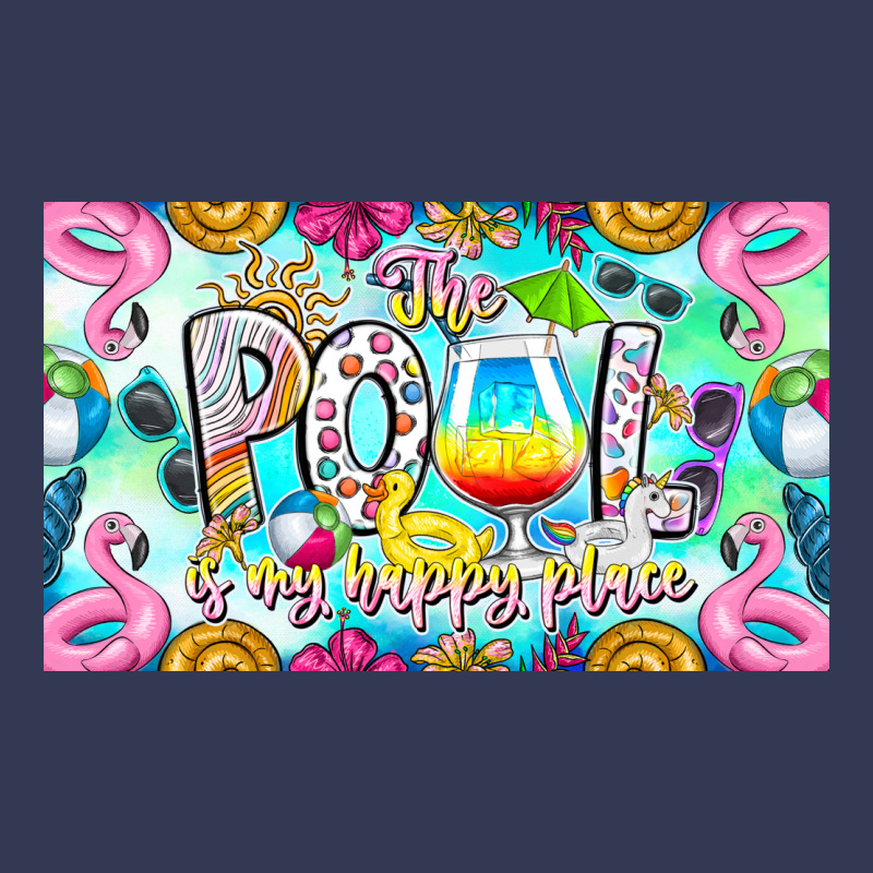 The Pool Is My Happy Place Heavyweight Hoodie by CowhideDigitalArt | Teevron