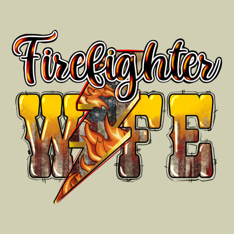Firefighter Wife Lightning Bolt Heavy Core Tee by NancyCooperArtShop | Teevron