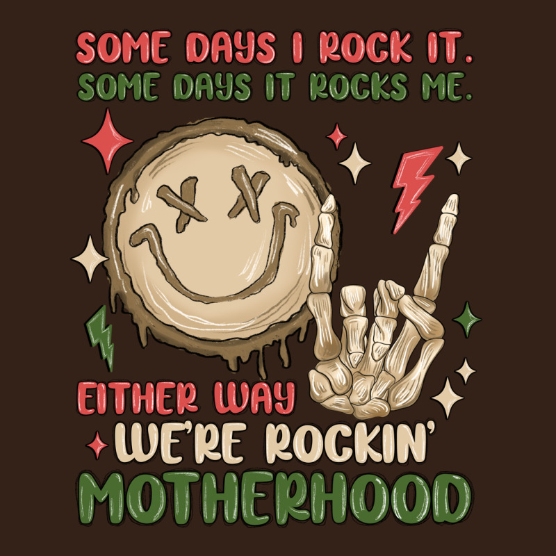 Some Days I Rock It Some Days It Rocks Me Either W Heavy Core Tee by MaliasSmallBusiness | Teevron