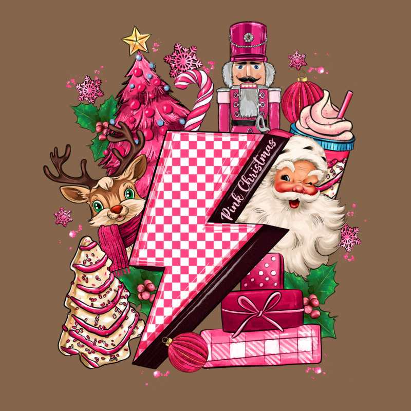 Pink Christmas Lightning Bolt Premium Tee by MaliasSmallBusiness | Teevron