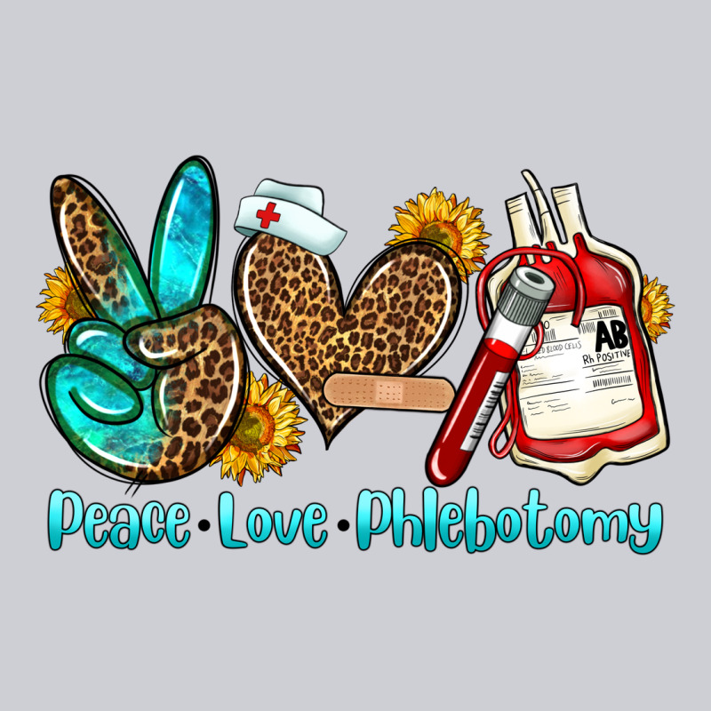 Peace Love Phlebotomy Heavyweight Sweatshirt by OliviaCreatesArt | Teevron