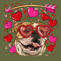 Valentine's Day  Brown English Bulldog Long Sleeve Tee | Teevron