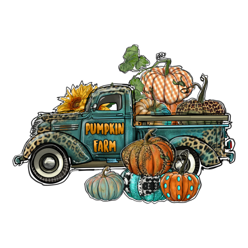 Western Pumpkin Farm Truck Ladies Tee by RanaPortraitStore | Teevron