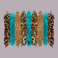 Glitter Turqoise Leopard Tooled Leather Background Vintage Tee | Teevron