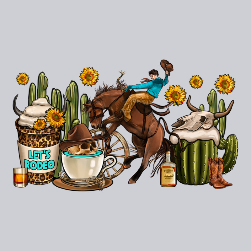 Rodeo Cowboy Coffee Cups Heavyweight Sweatshirt by OliviaCreatesArt | Teevron