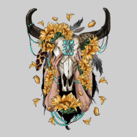 Sunflower Boho Bull Skull With Hands Premium Tee | Teevron
