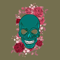 Skull With Flowers Vintage Hoodie | Teevron