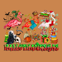 Happy Hallothanksmas Flamingo Heavyweight Hoodie | Teevron