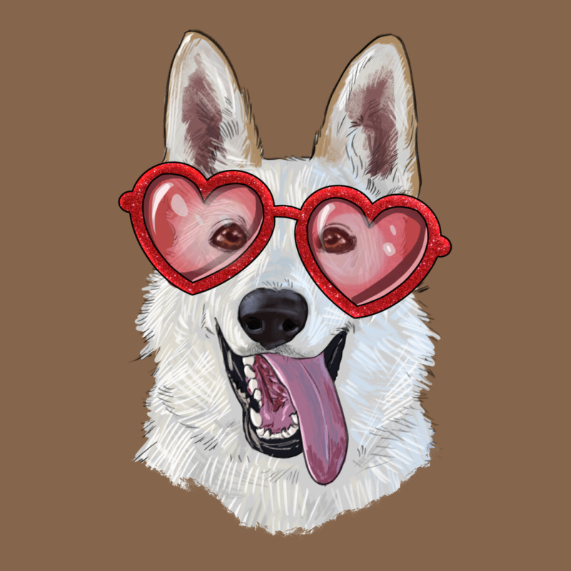 White Shepherd With Love Glasses Premium Tee by RanaPortraitStore | Teevron