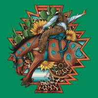 Bucking Bronco Aztec Shape Background Urban Hoodie | Teevron