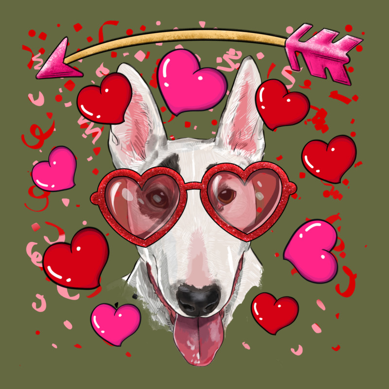 Valentine's Day  Bull Terrier Long Sleeve Tee by RanaPortraitStore | Teevron